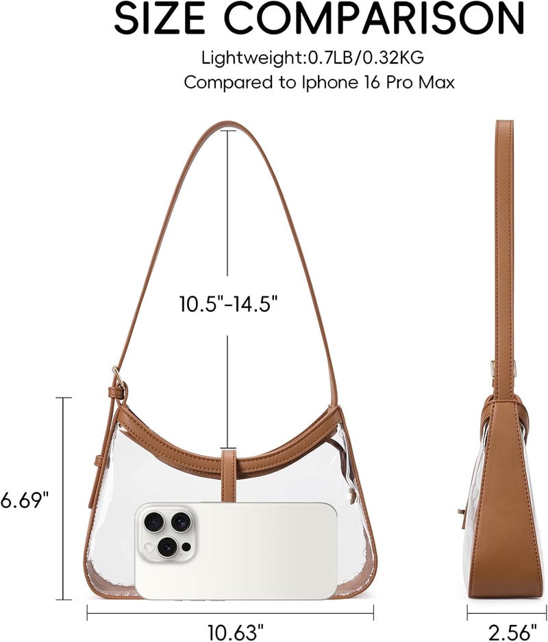 CLUCI Shoulder Bag for Women, Purses for Women, Handbag Hobo Bags Vegan Leather Crossbody Purse with Adjustable Strap - Image 3